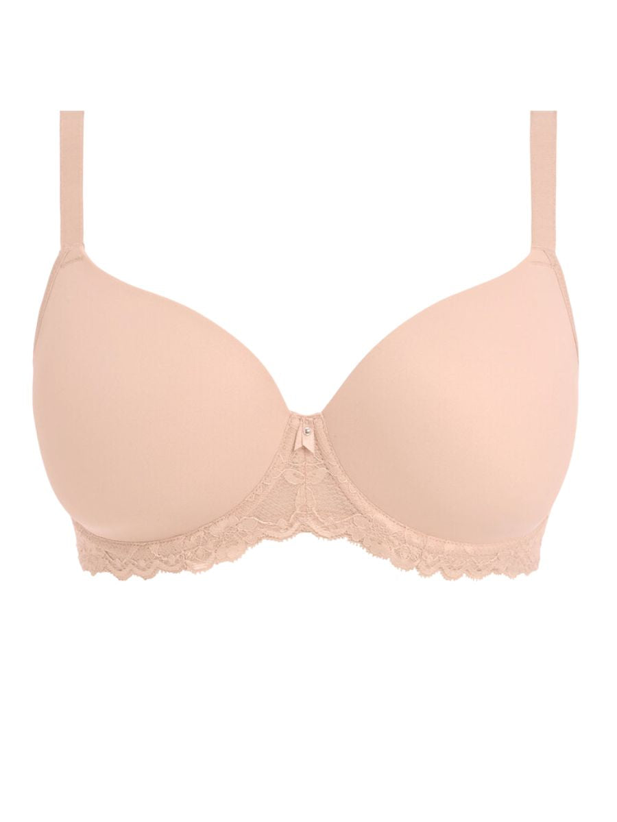 freya offbeat moulded demi t-shirt bra natural beige