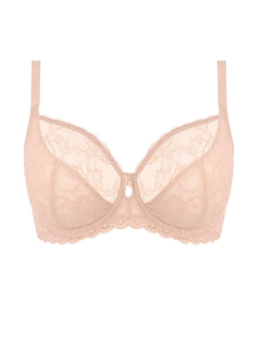 freya offbeat plunge bra natural beige