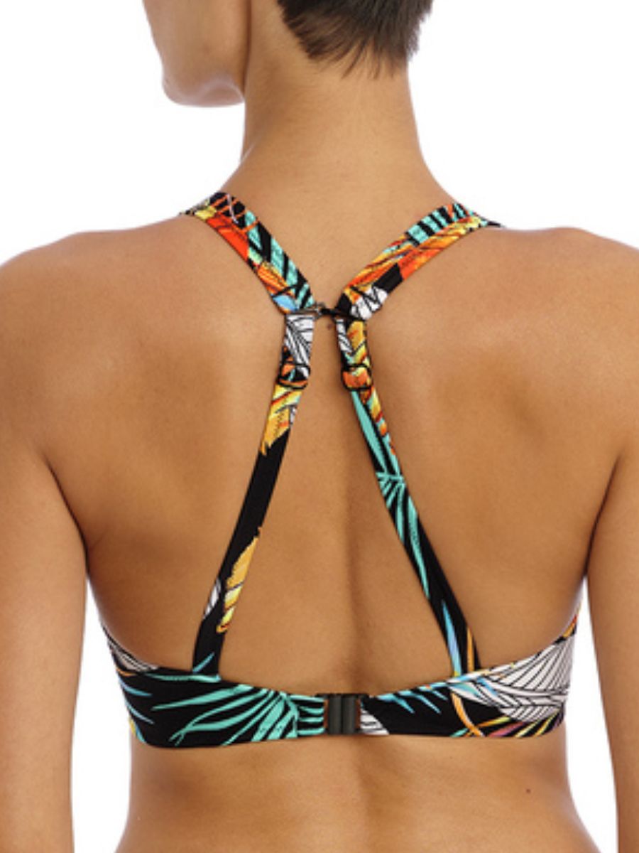 freya samba nights high apex bikini top multi