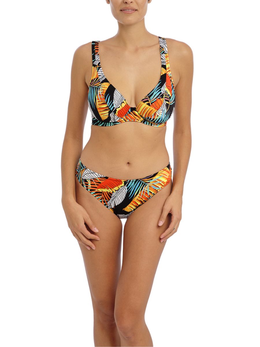 freya samba nights high apex bikini top multi