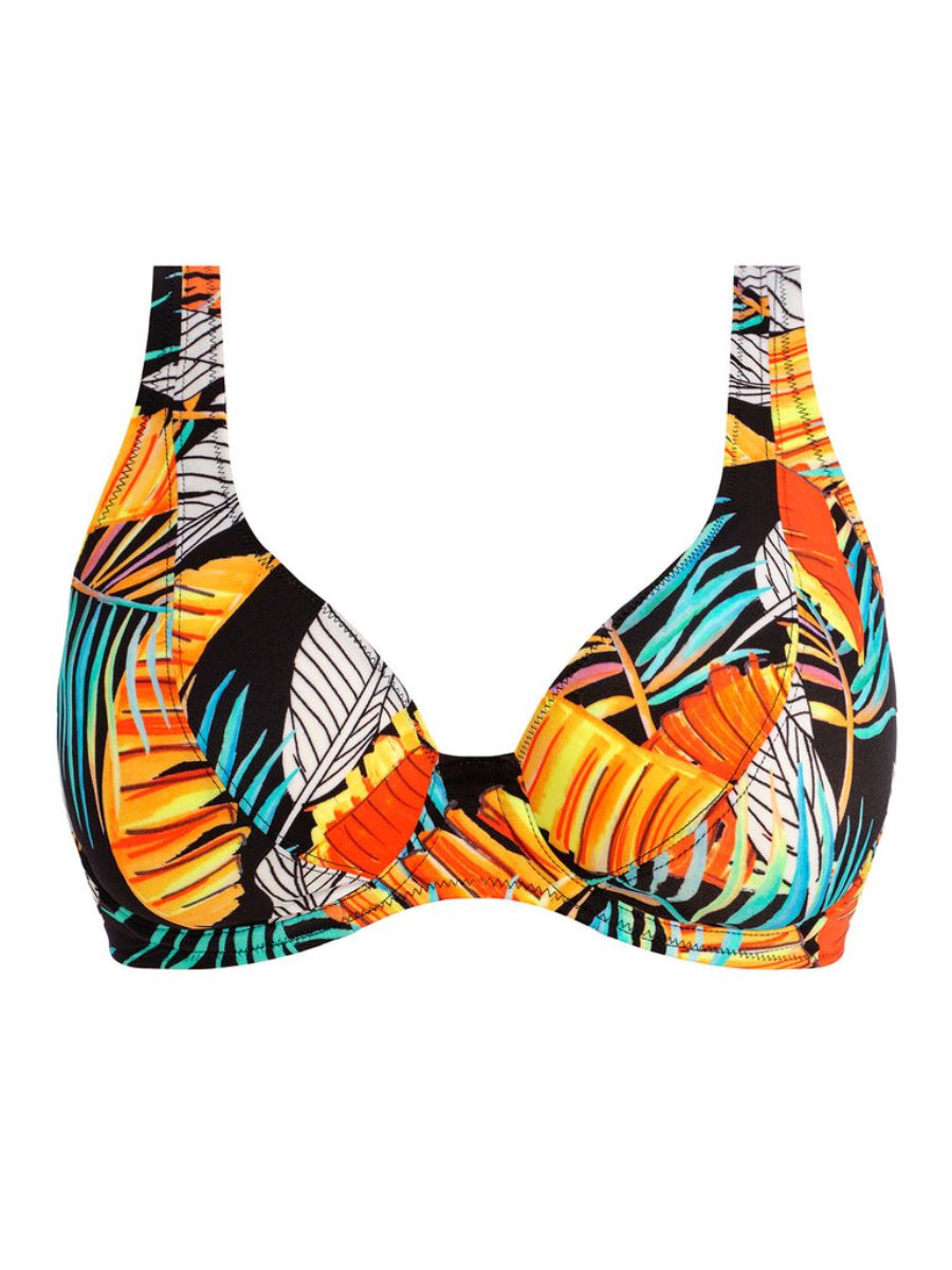 freya samba nights high apex bikini top multi