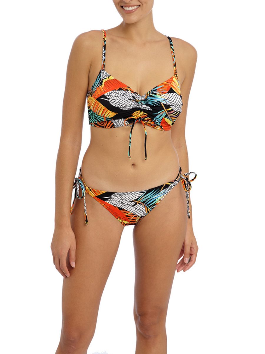 freya samba nights tie side bikini brief multi