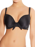 freya deco swim moulded bikini top black