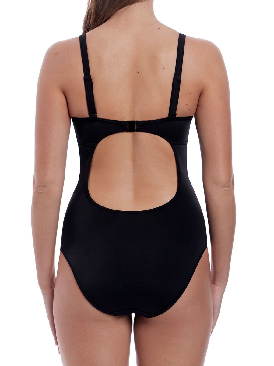 freya black plunge swimsuit
