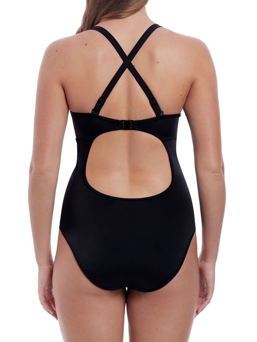 freya black plunge swimsuit