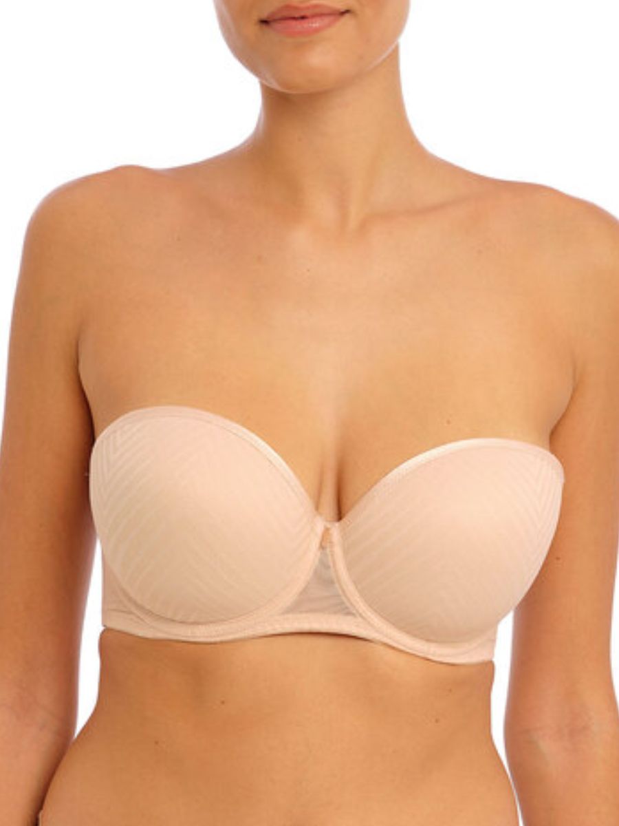 freya tailored moulded strapless bra natural beige