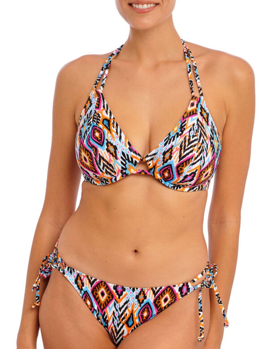 freya viva la fiesta halter bikini top multi