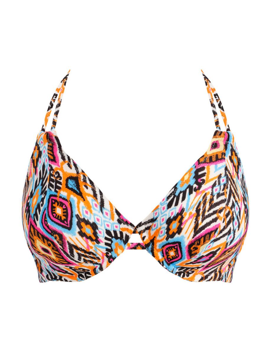 freya viva la fiesta halter bikini top multi