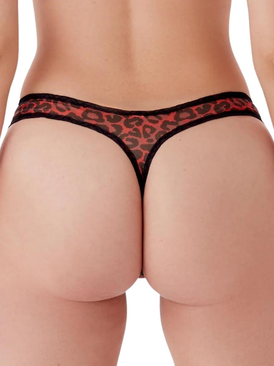 Glossies Leopard Thong