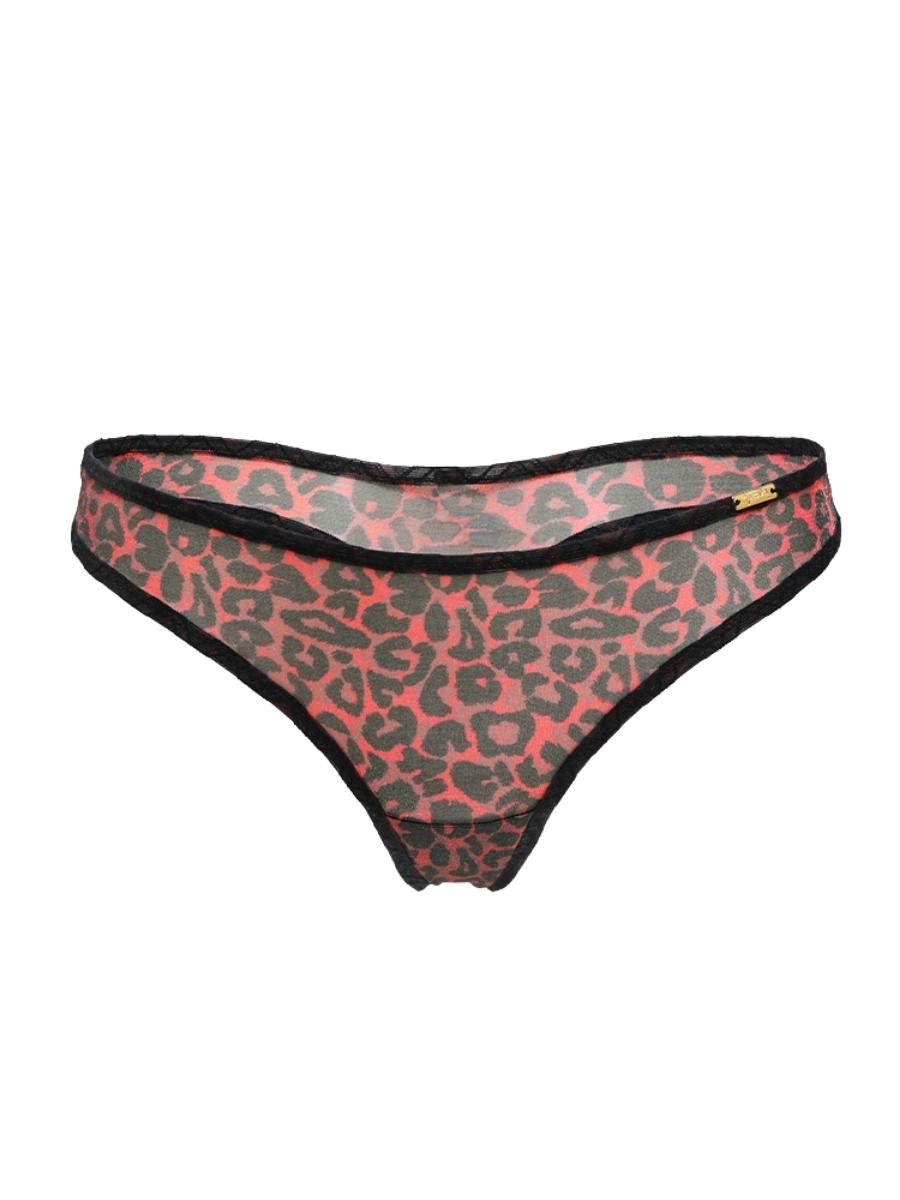 Glossies Leopard Thong