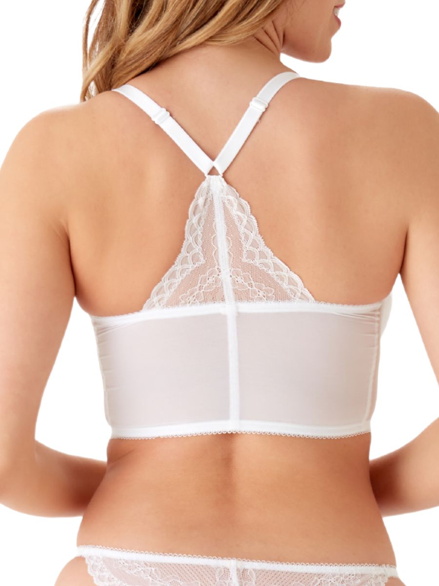 gossard superboost lace deep v bralette white