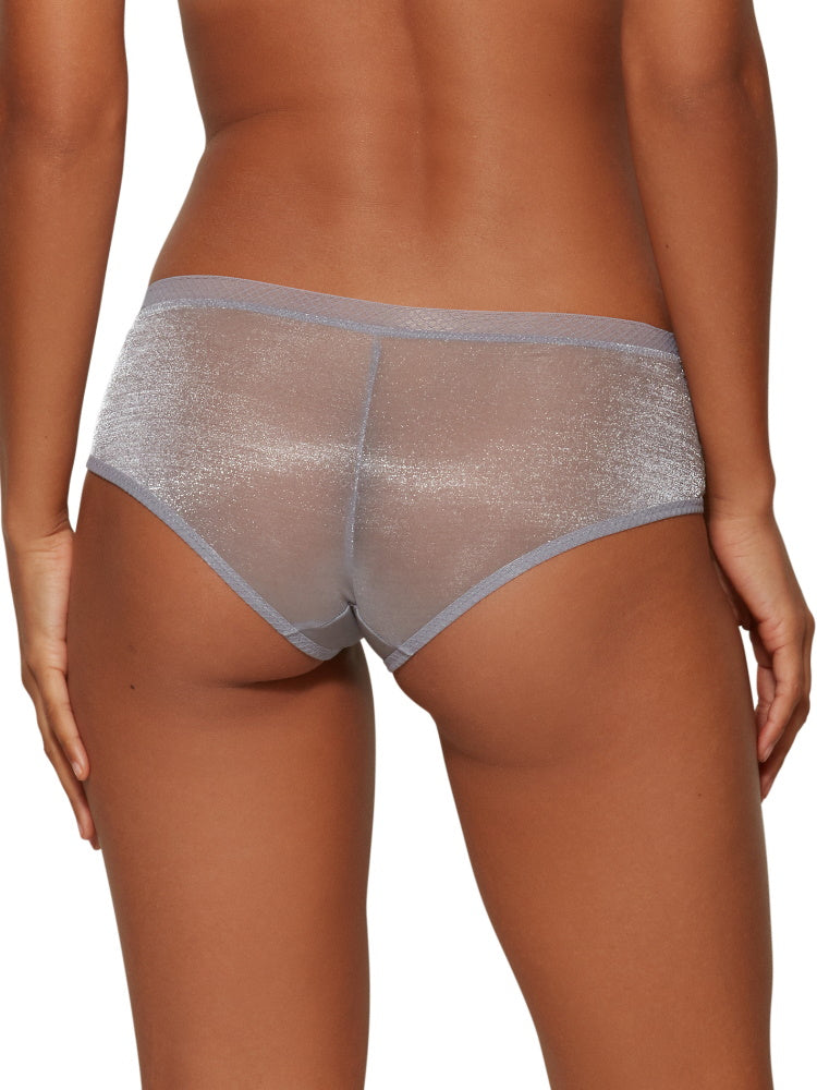 Silver Mid Rise Short