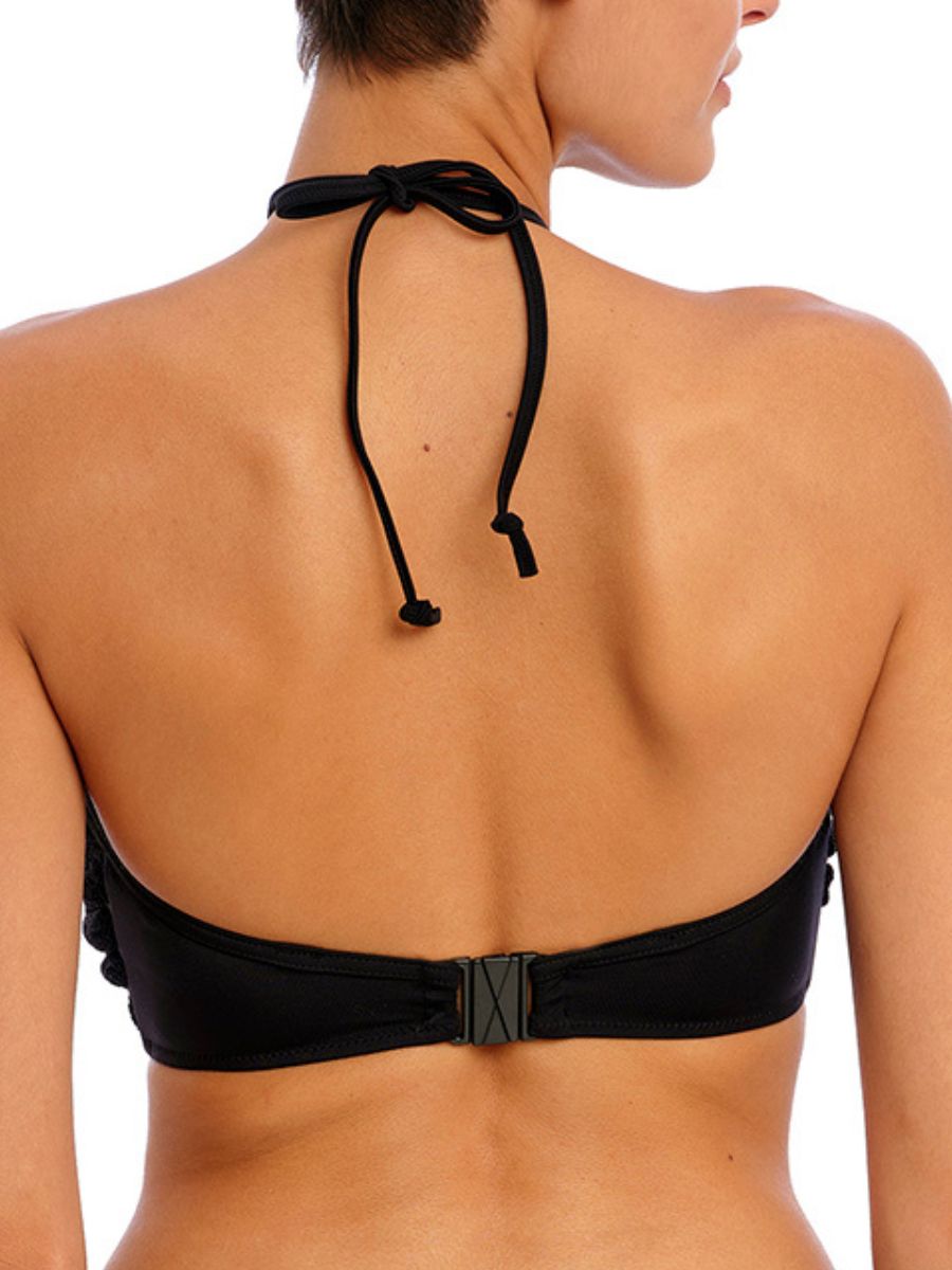 freya ibiza waves bandeau bikini top black