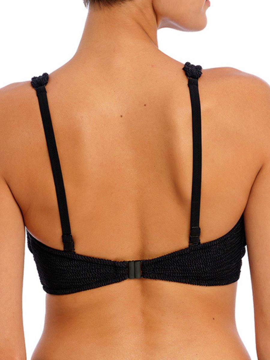 freya ibiza waves bralette bikini top black