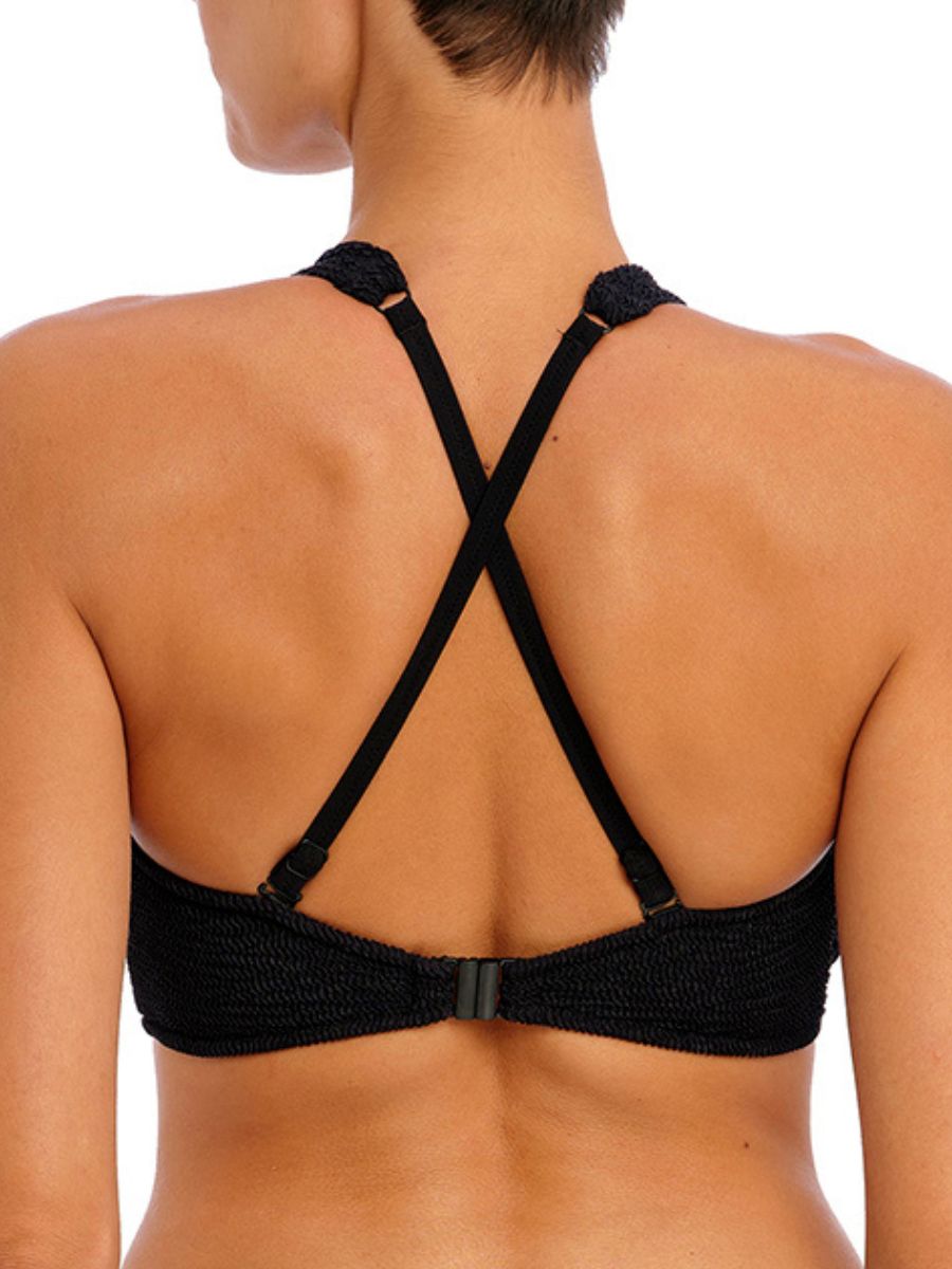 freya ibiza waves bralette bikini top black