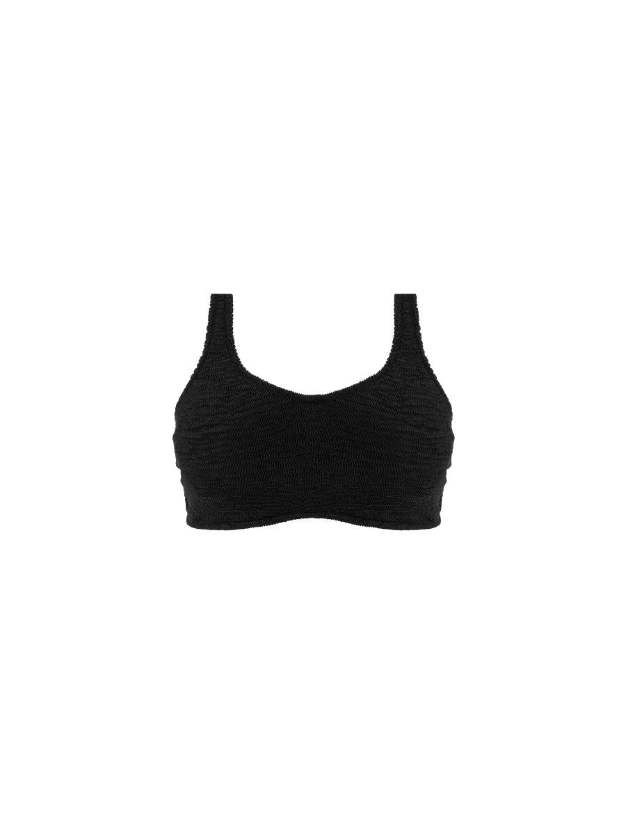 freya ibiza waves bralette bikini top black