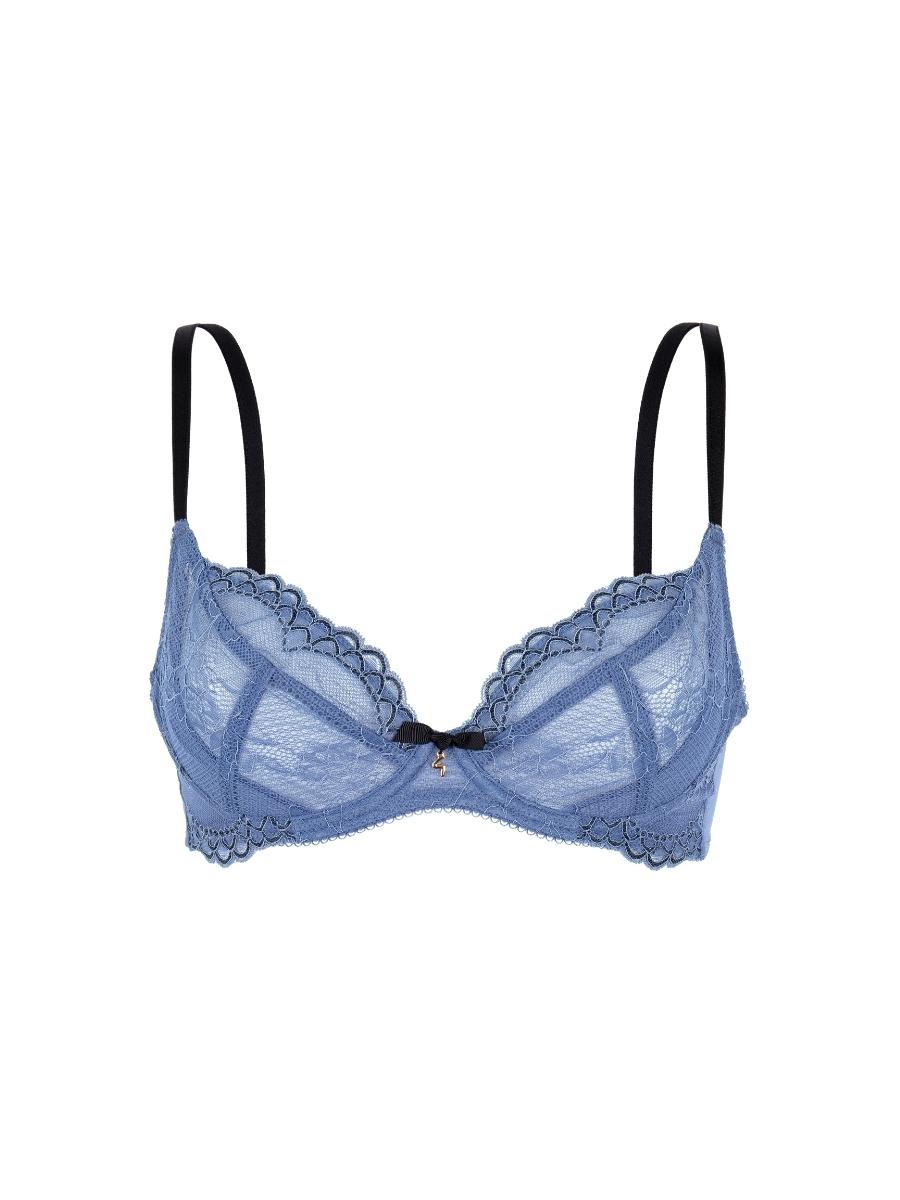 Blue Plunge Bra