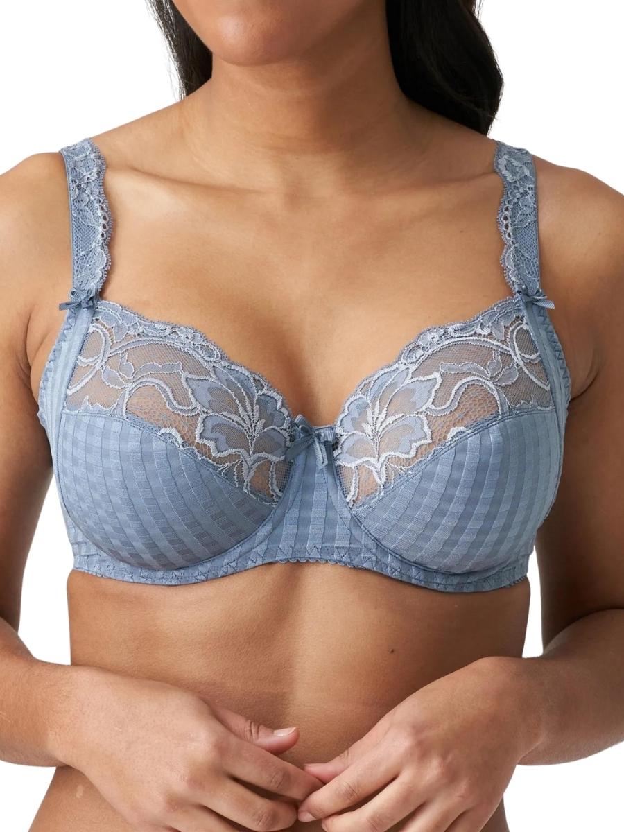 Blue Underwired Full Cup Bra