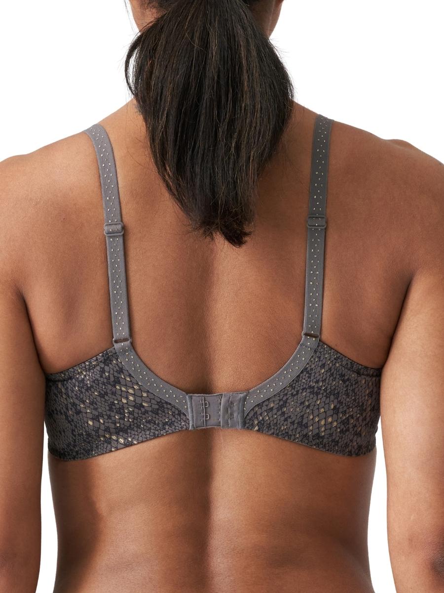 Grey Heartshape Underwired Bra