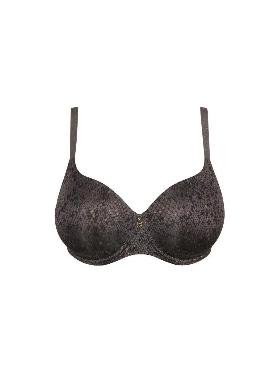 Grey Heartshape Underwired Bra