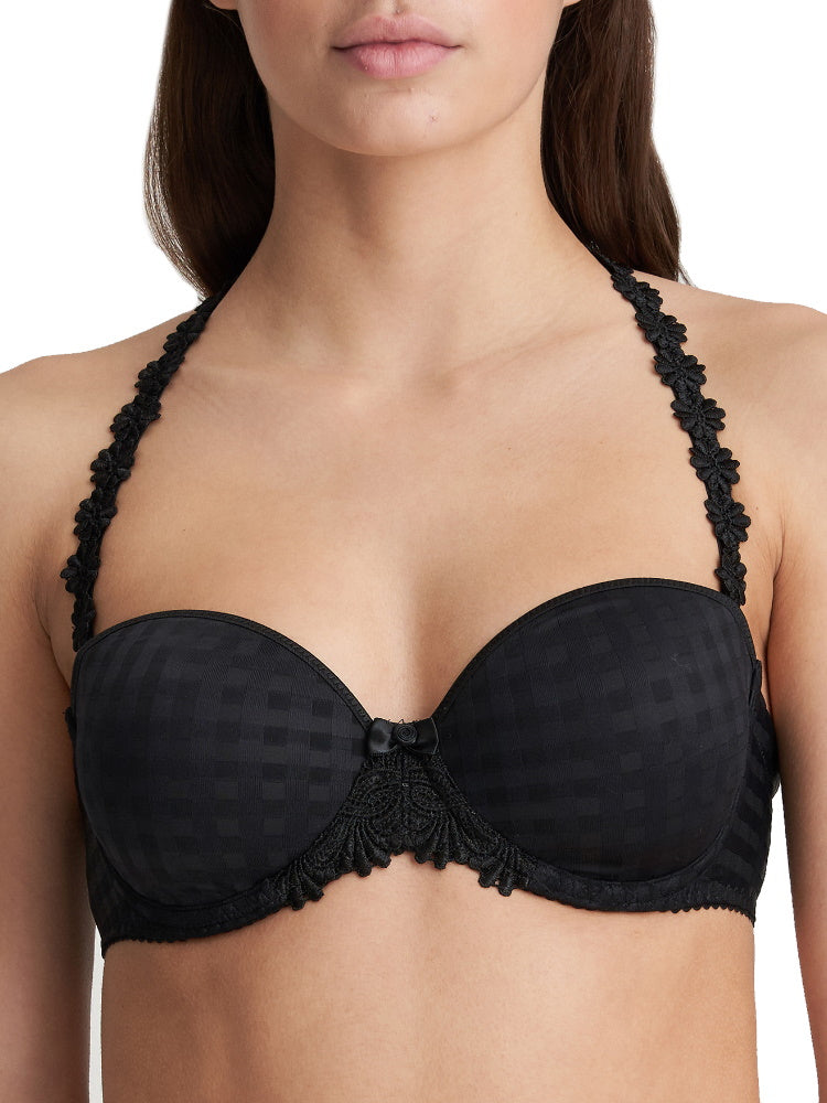 Avero Padded Strapless Bra Black
