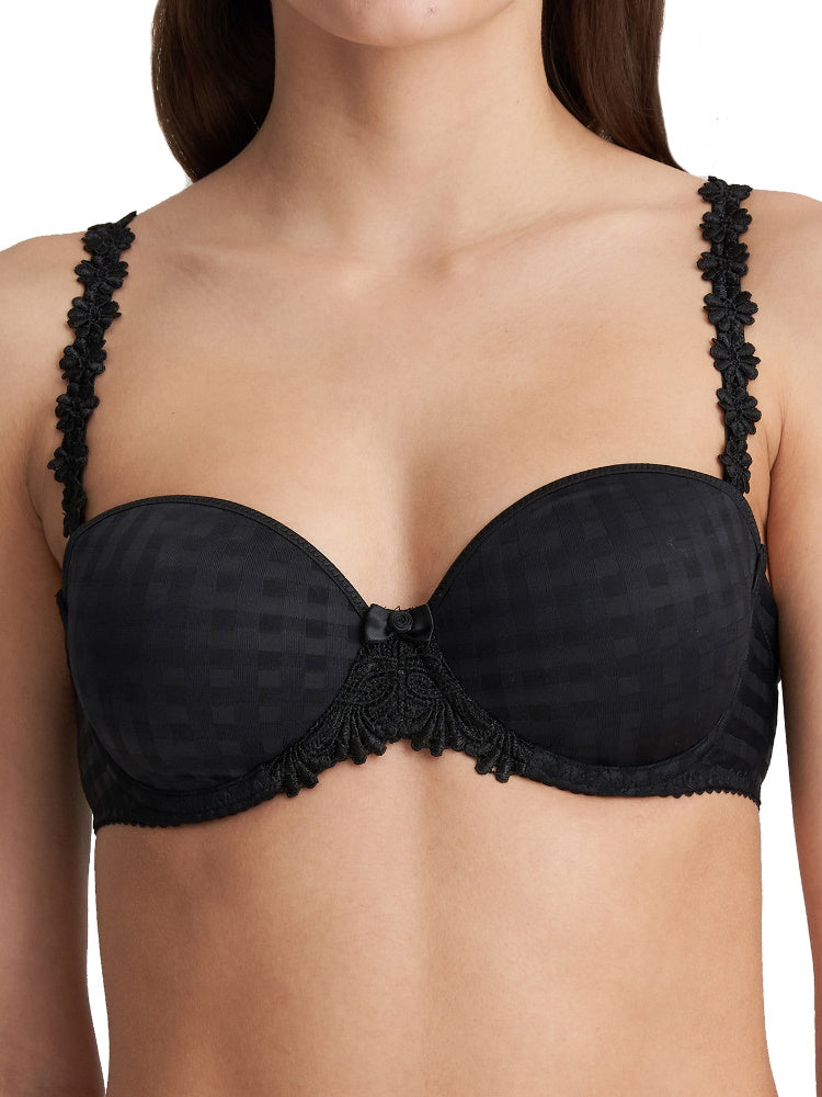 Avero Padded Strapless Bra Black