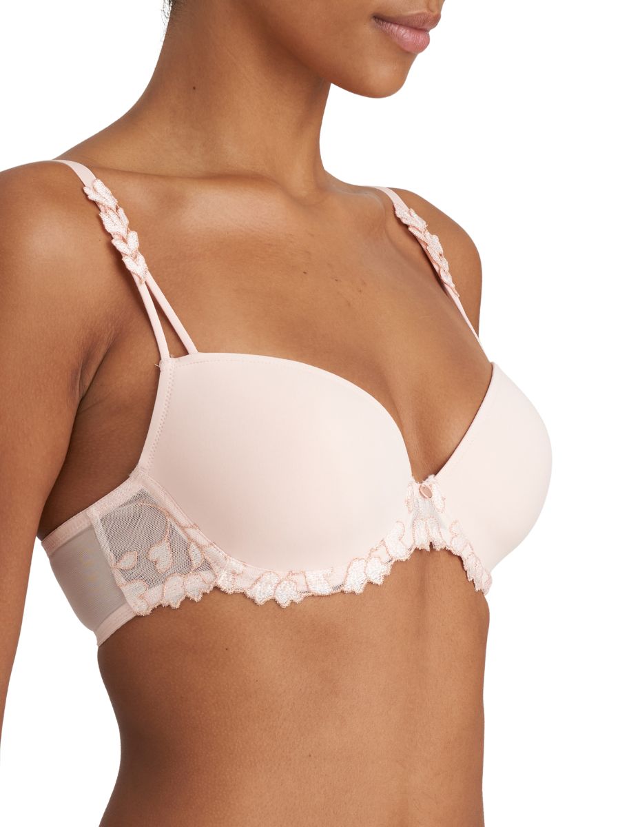 marie jo leda bra glossy pink
