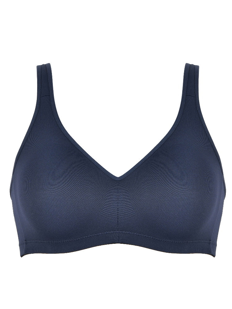 naturana soft cup bra blue