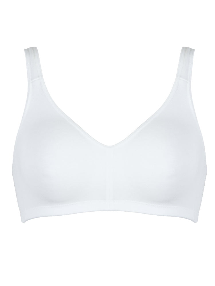 naturana soft cup bra white