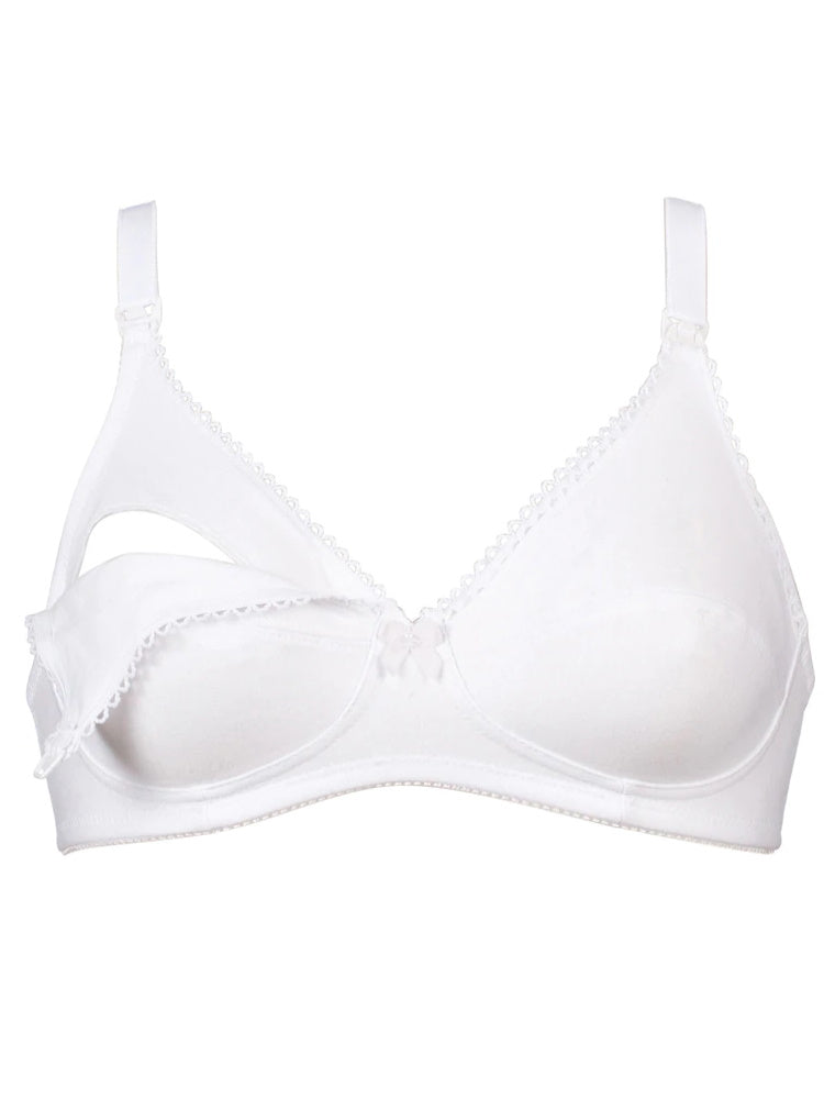 naturana nursing bra white