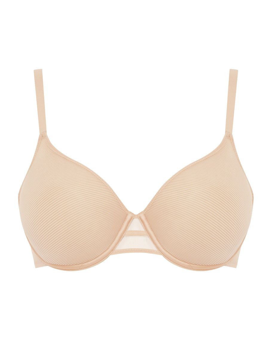 Beige full cup spacer bra