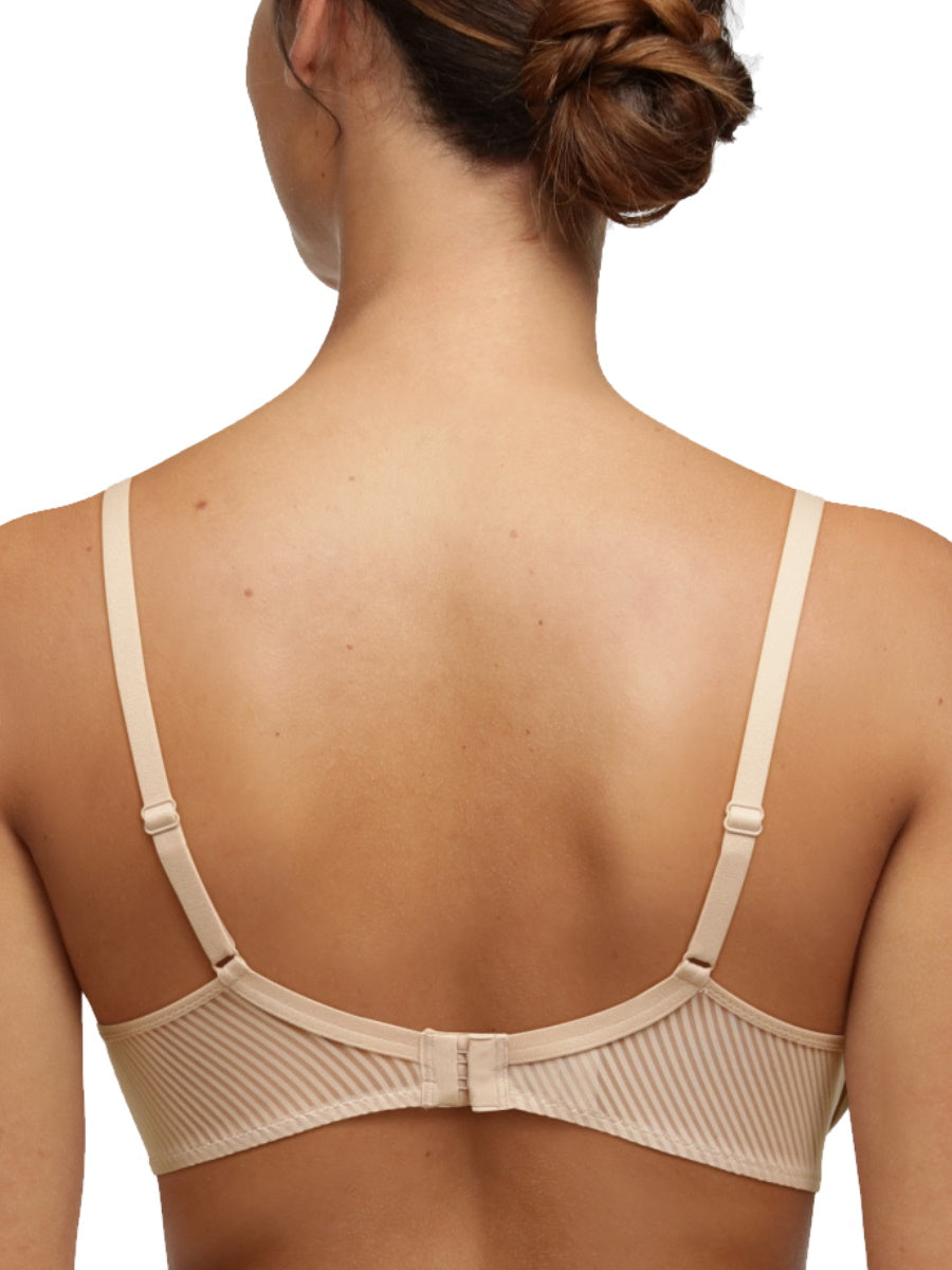 Beige plunge t-shirt bra