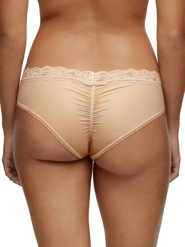 Beige Mid Rise Short Knickers