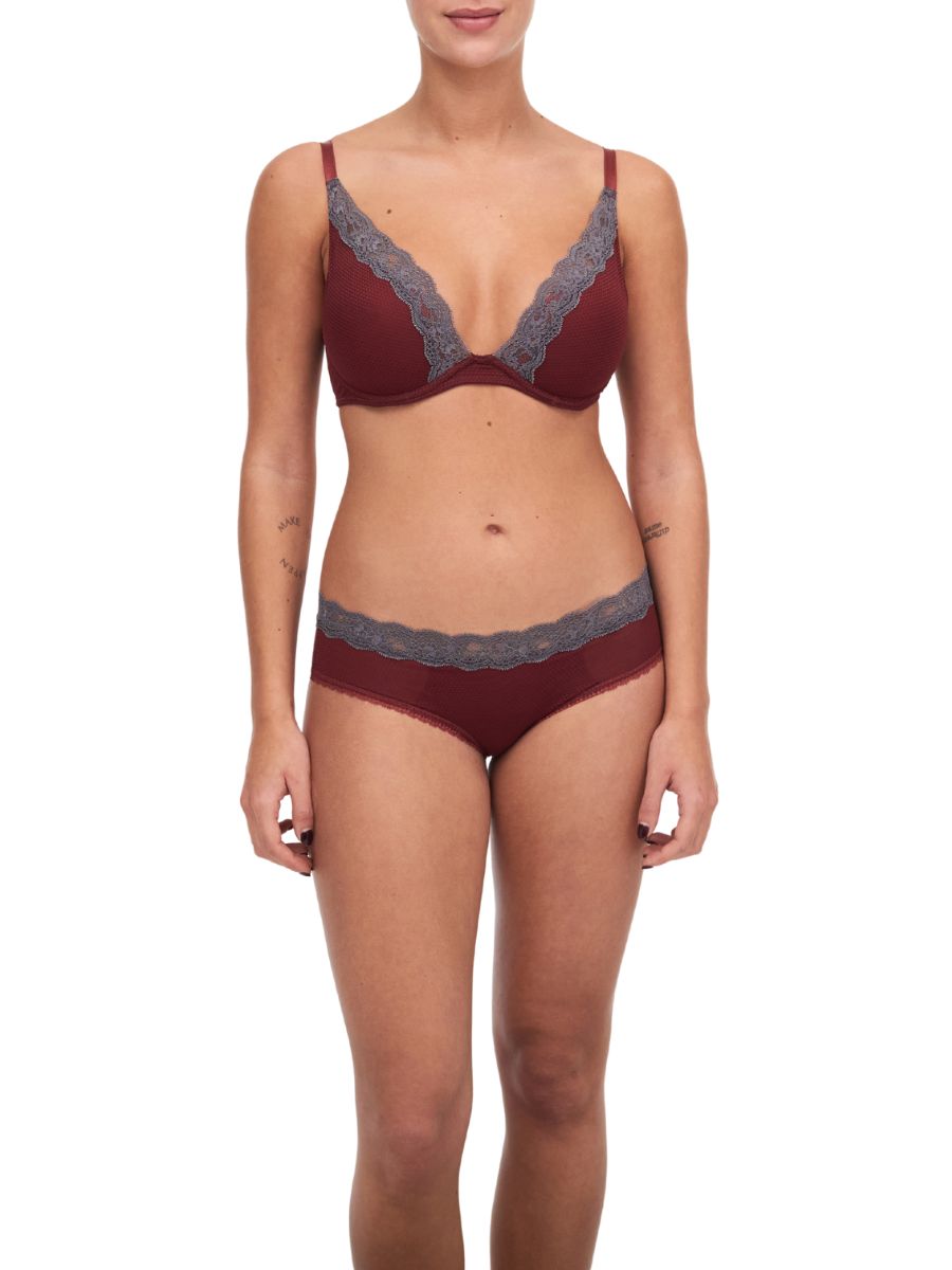 red underwired plunge bra passionata brooklyn