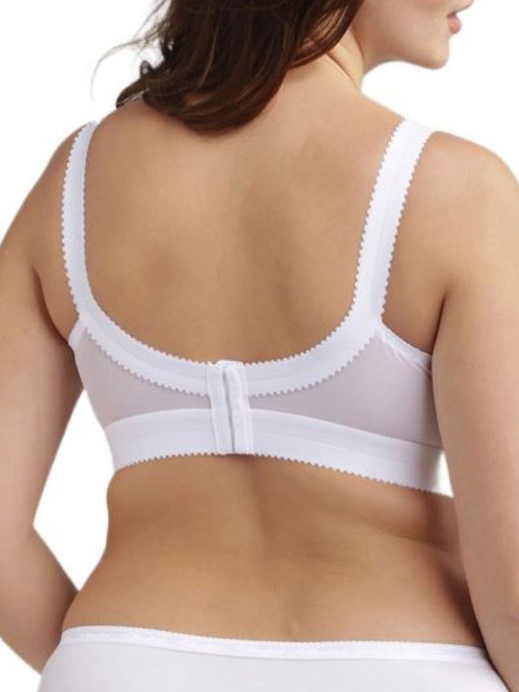Playtex Cross Your Heart Lace Full Cup Soft Bra - White