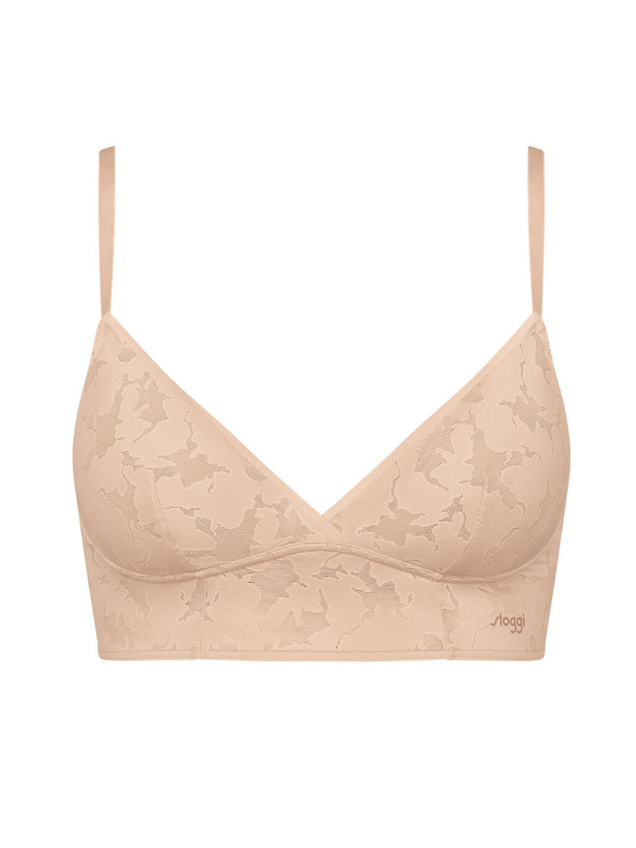 ZERO Lace 2.0 Longline Bra - Light Brown