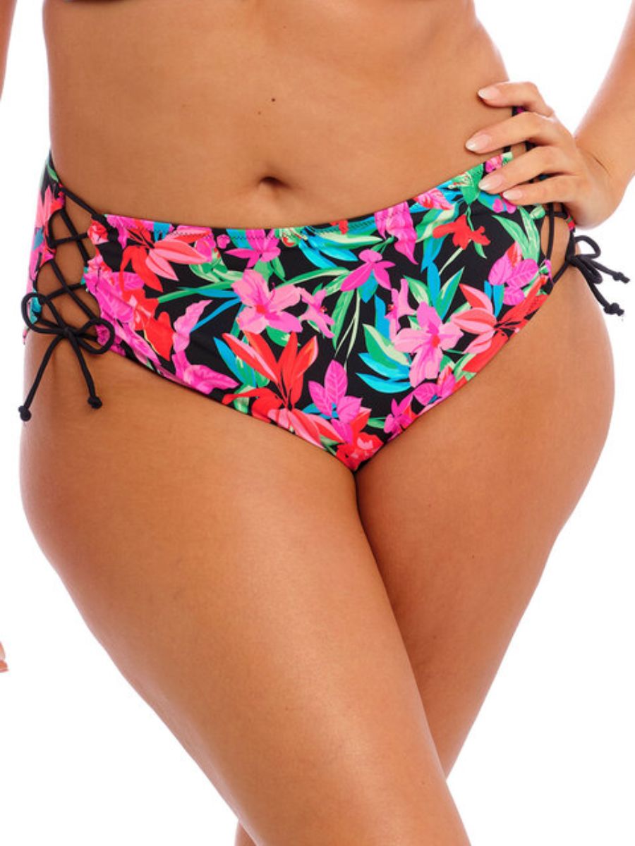 elomi savaneta bikini brief black pink