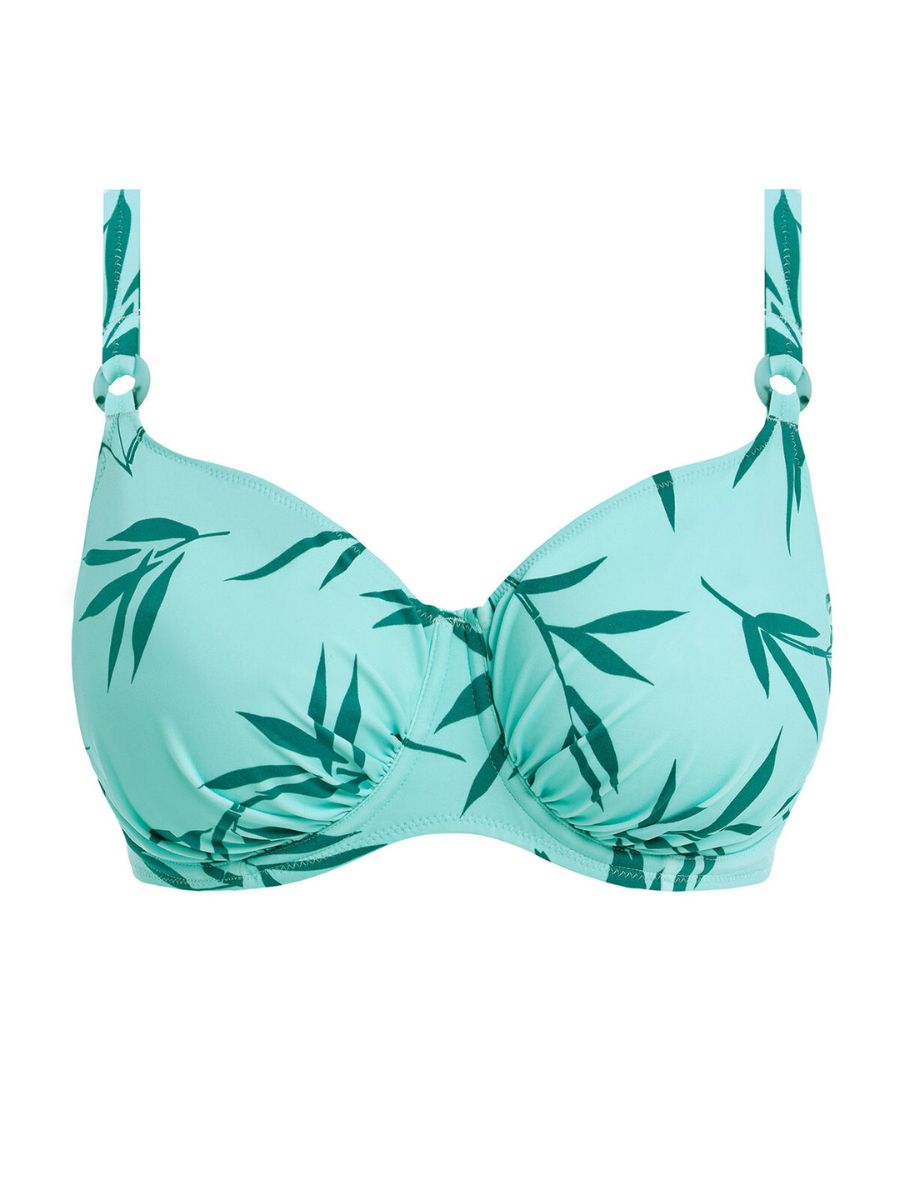 Fantasie Luna Bay Gathered Full Cup Bikini Top Glacier BraForMe