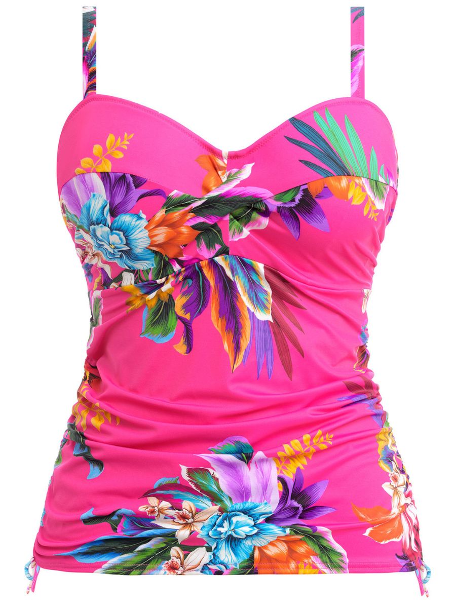 fantasie halkidiki twist front tankini top orchid