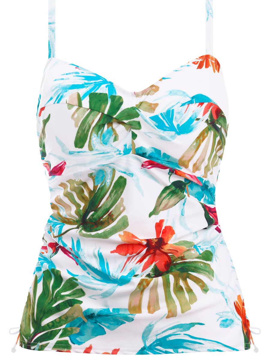 fantasie kiawah island twist front tankini aquamarine