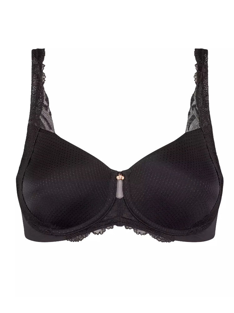 triumph lily florale W01 minimiser bra black
