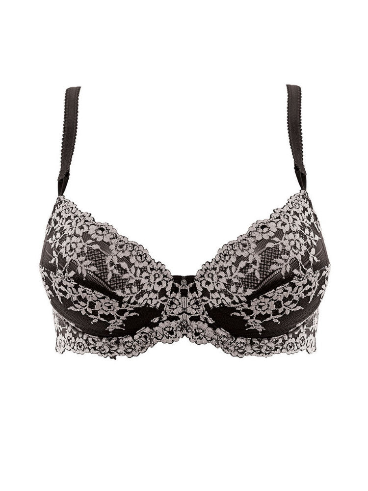 Black Underwired Lace Bra