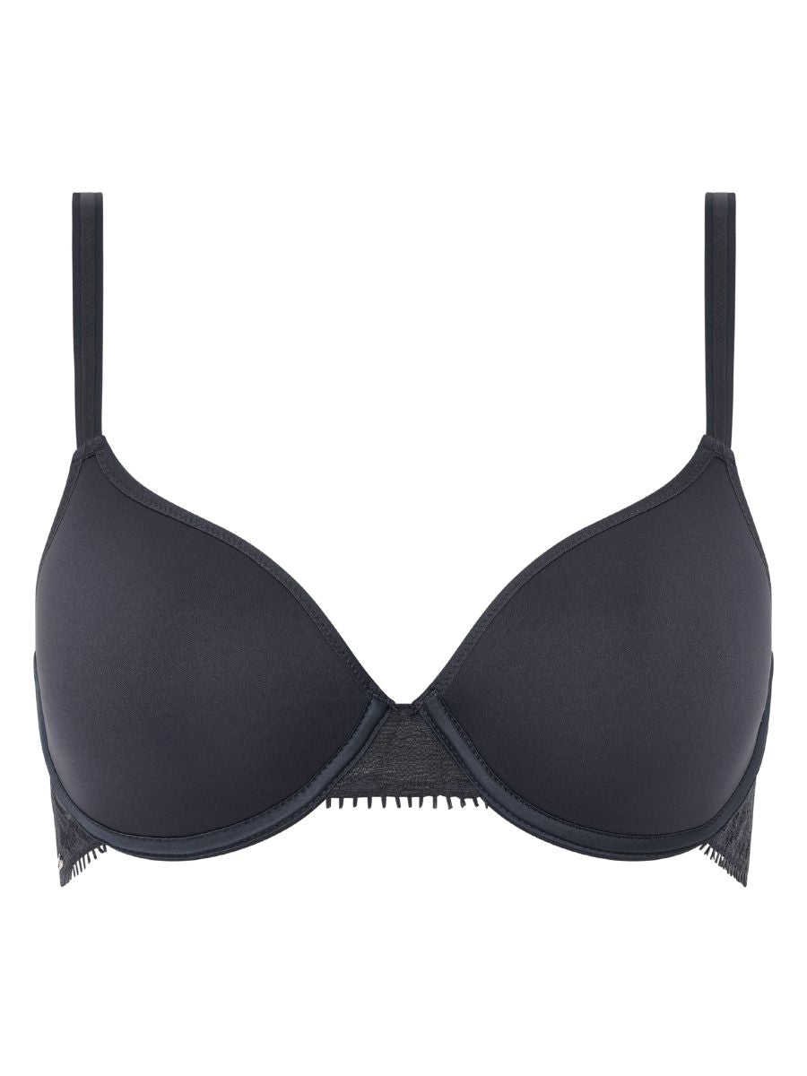 chantelle day to night t shirt bra deep grey