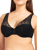 Black Plunge Spacer Bra