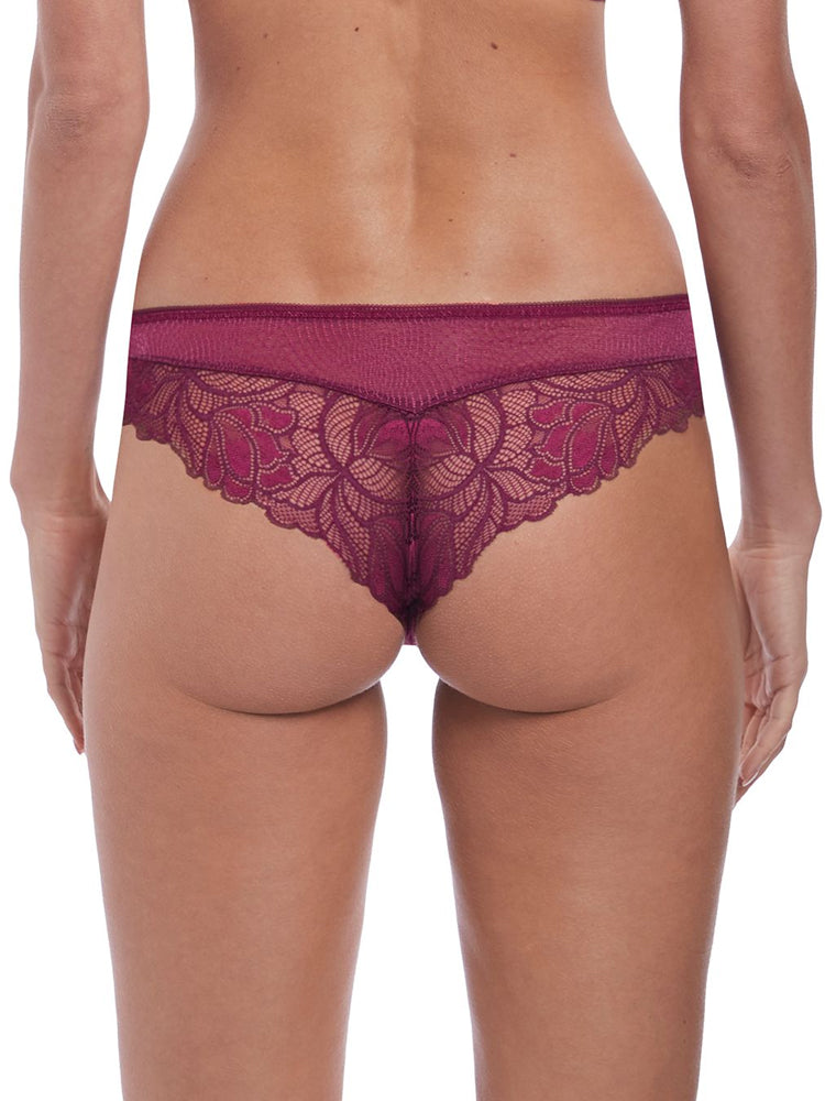 Purple Mid Rise Thong