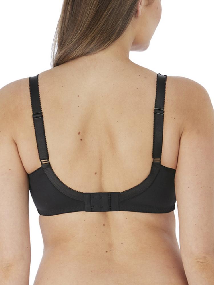 Black Side Support Full Cup Bra 