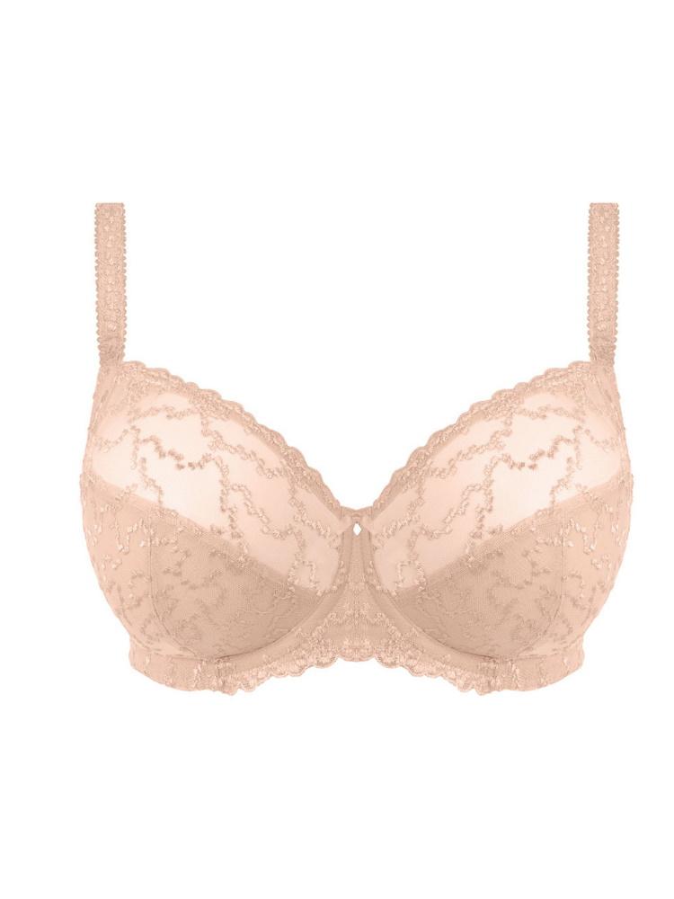 Beige Side Support Full Cup Bra 
