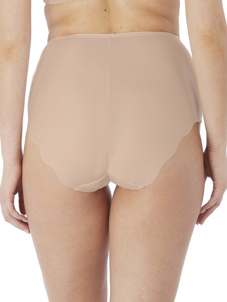 Beige Mid Rise Brief