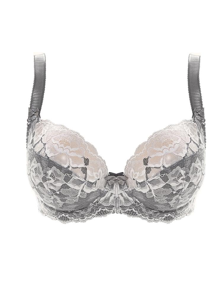 Marianna Side Support Plunge Bra - Silver