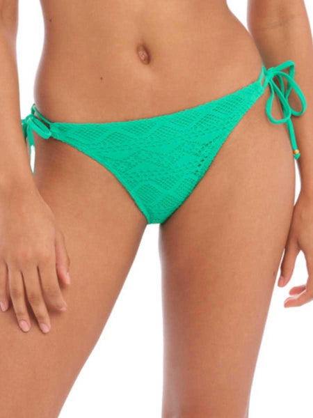 Cyell Seersucker Tie-Side Bikini Brief